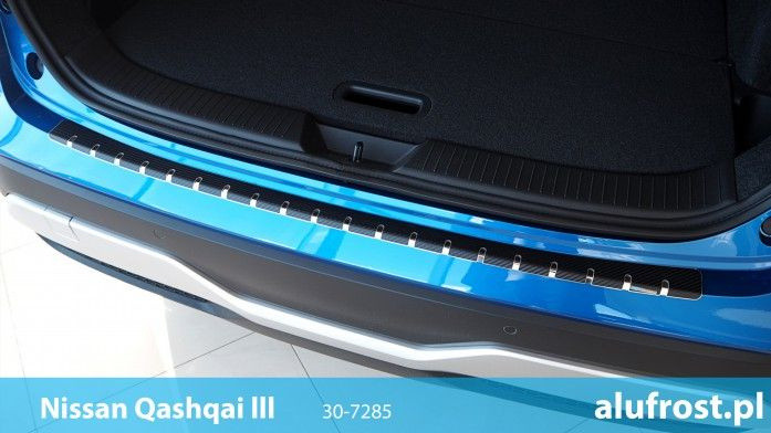 Ochranná lišta hrany kufru Nissan Qashqai 2021- (carbonová folie) Alufrost